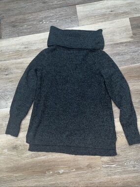 2X DKNY Women's Dark Gray Cozy Cowl Neck Sweater